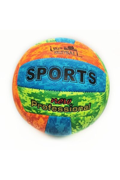 Vision XXI Minge de volei profesională, mărimea 5, 300g, piele sintetică, curcubeu