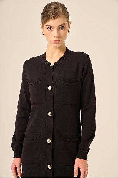 FTZ WOMEN Ftz Kadın Cep Detaylı Elbise Siyah 20889