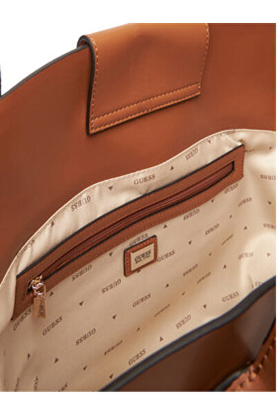 Guess Γυναικεία Τσάντα Χειρός Καφέ HWWG9634230