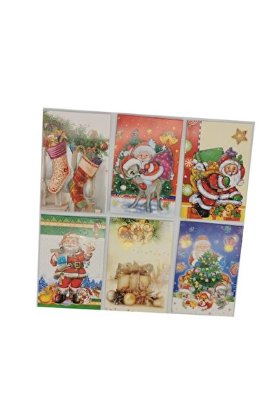 Vision Set 6 felicitări cu plicuri, motive de Crăciun, modele asortate, 15x11cm, VisionXXI