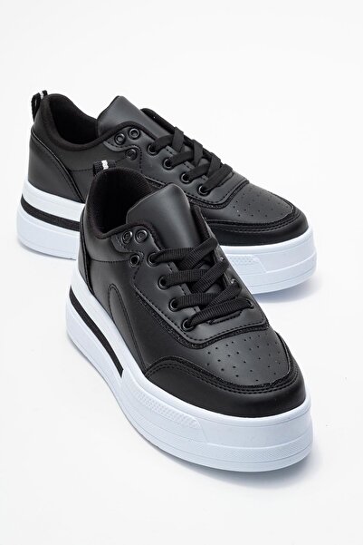 CCWAY AYAKKABI Pantofi sport pentru femei Stoned NEGRU ALB