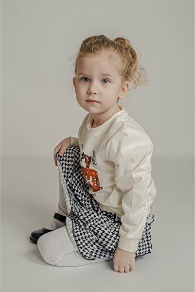 Bumbăcel Set fetițe cu maletă cu imprimeu și fustă din bumbac