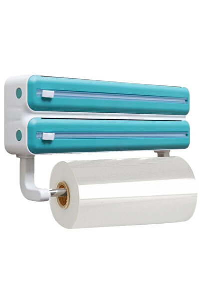 OEM Dispenser pentru folie alimentară și aluminiu cu cutter de precizie, montaj pe perete, 35 x 18.4 cm