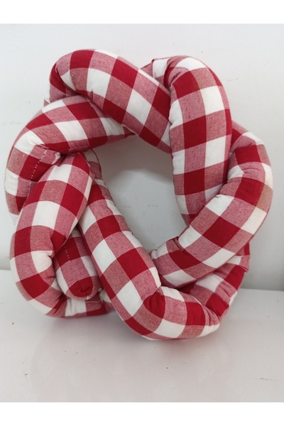 GALATATEKS Plaid Knit Fashion Throw Pillow 1 Piece