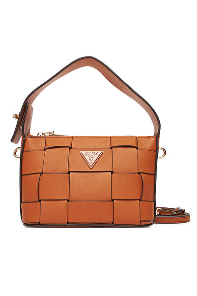 Guess Γυναικεία Τσάντα Χειρός Καφέ HWWG9661720