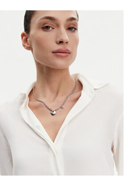 Guess Γυναικείο ασημένιο κολιέ JUBN05216JW