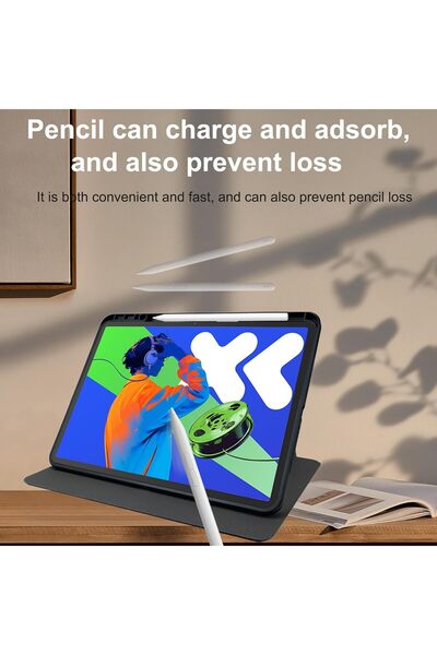 erorex Pu Leather Cover For Xiaomi Redmi Pad 2 Case With Swivel Stand & Pen Slot Position, Shockproof…