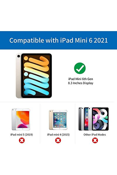 erorex جراب مغناطيسي لجهاز iPad Mini 7 A17 Pro 2024، جراب iPad Mini 6 2021، iPad Mini 7Th/6Th مقاس 8.3 بوصة،…