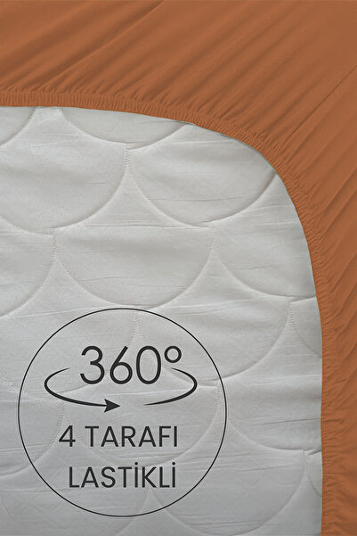 GAMA HOME 100% Cotton Fitted Sheet - 100X200 cm - 30 cm Edge Height - Organic and Comfortable