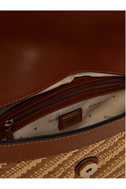 Guess Γυναικεία Τσάντα Χειρός Μπεζ, Καφέ HWWG9210190