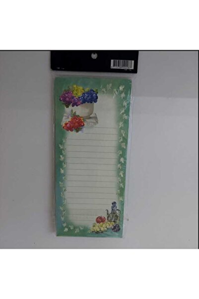 esdekor Magnetli Not Defteri – Lined Shopping and Reminder Notebook That Sticks to Refrigerators and Metal Surfaces