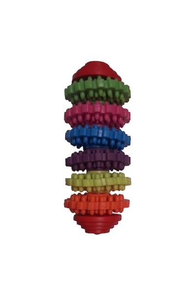 Vision XXI Roți multicolore în suport din cauciuc moale, 12 cm