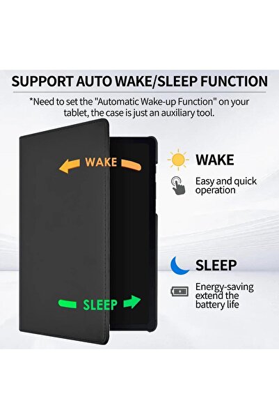 Other جراب QIXUZENI لجهاز OnePlus Pad 2 (2024) مقاس 12.1 بوصة - جراب رفيع دوار 360 درجة مع خاصية السكون/التنشيط التلقائي، مصنوع من جلد البولي يوريثان
