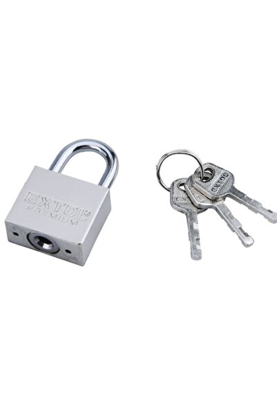EXTOL CRAFT Metal Padlock, Extol Craft, 30 mm, with 3 keys