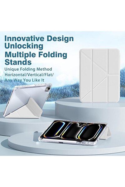 erorex Case Compatible With Ipad Pro 11 2024 M4 5Th Generation Shockproof Clear Cover With Pencil Holder,…