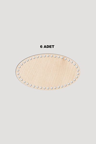 Lucena قاعدة صينية خشبية بيضاوية الشكل 15×26 سم 6 قطع خشب القيقب 3 مم