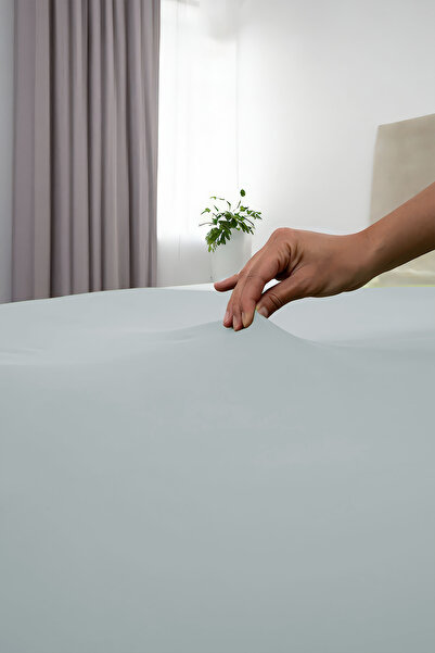 GAMA HOME 100% Cotton Fitted Sheet - 100X200 cm - 30 cm Edge Height - Organic and Comfortable