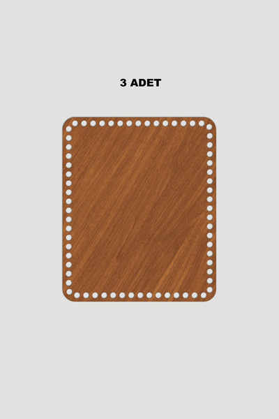 Lucena Дерев'яна прямокутна овальна корзина з кутами, дно 25x40 см, 3 штуки, ...