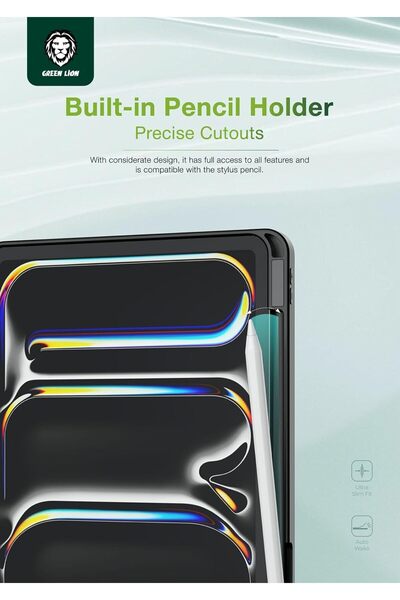 erorex Hogo Premium Case With Pencil Holder Compatible With Ipad Pro Air 13", Stable Tri Fold Stand, Slim…