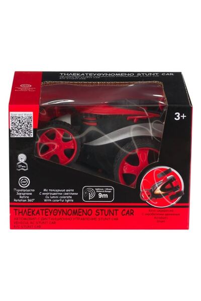 ANTBRO Remote Control Car 2.4G Antbro® with 360° Rotation, Colorful Lights and Stunts, 9m Range, Red/Blac