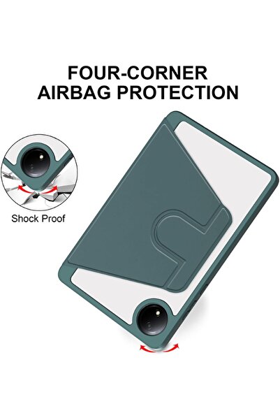 007 QIXUZENI Protective Hard PC Acrylic Case for Redmi Pad SE 8.7-inch 2024 with Pen Holder, Transparent