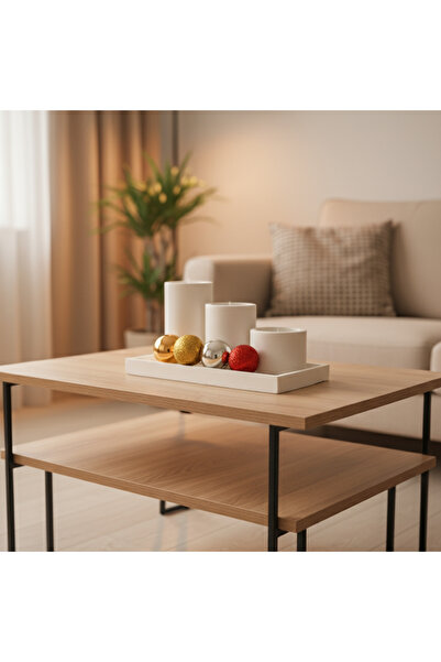 LUNİVAA HOME Dekoratif Şık Beyaz 3'lü Mumluk Seti.Ev, İş Dekorasyon ve Hediyelik