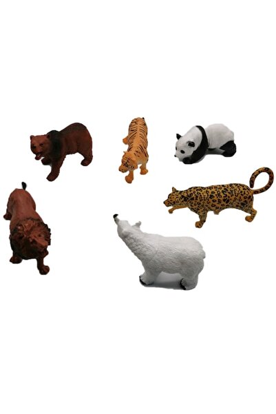 Vision Set 6 figurines Wild Animals, 8-10cm, XXI