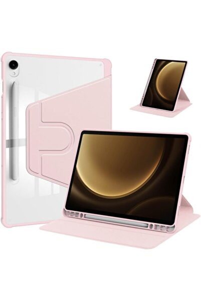 erorex Case Compatible With Samsung Galaxy Tab S9 Fe11-Inch Cover, Clear Acrylic Multi-Angle Hard Pc Case…