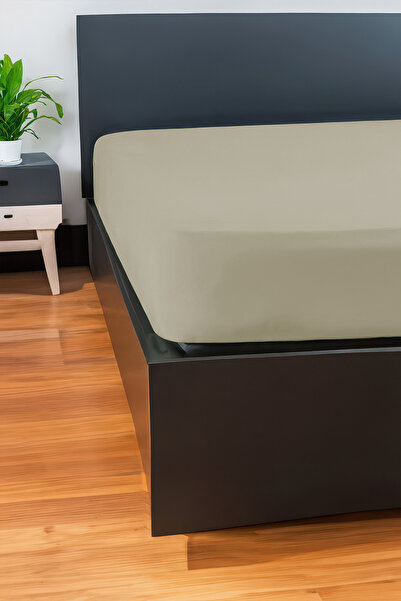 GAMA HOME 100% Cotton Fitted Sheet - 100X200 cm - 30 cm Edge Height - Organic and Comfortable