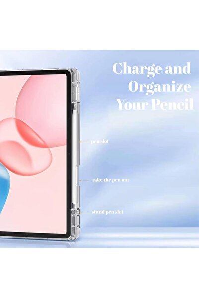 Generic Vurtboly Case for Honor Pad 10 12.1 in (2025) — Slim TPE Shockproof with Pen Holder, Transparent B