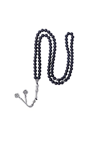 Zeynep Büyükbay Ροζάριο από φυσική πέτρα αχάτης μάτι 99 τεμάχια