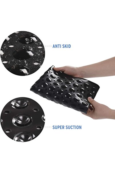 Primo Plus Bath and Shower Safety Mats, Non Slip with Suction Cups for Bathroom Stall and Tub Floor