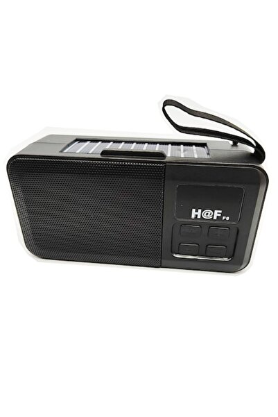 Vision Radio portabil cu încărcare solară, Bluetooth, lanternă, USB, card, AUX, hands-free, negru