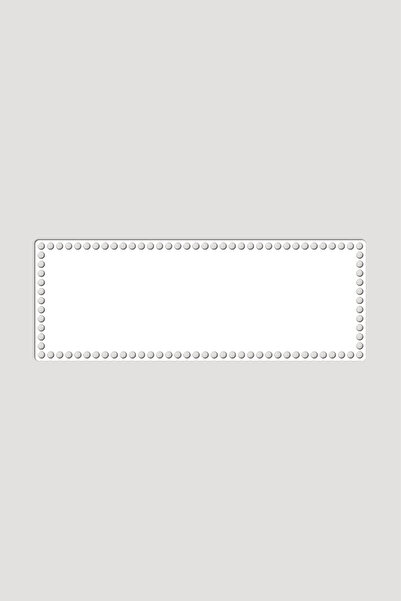 Lucena Ξύλινος Ορθογώνιος Οβάλ Καλάθι Δίσκος Βάσης 50x64 εκ. 1 Τεμάχιο Λευκό 3mm