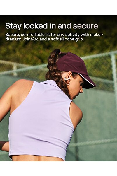 Shokz OpenDots ONE Open Ear Headphones, Premium Dolby Audio 6.5g Clip On Earbuds Bluetooth 5.4, Wire