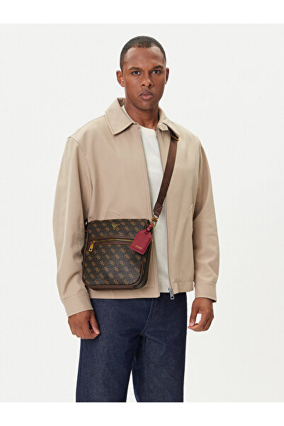 Guess Ανδρική Καφέ Τσάντα HMMILOP5417