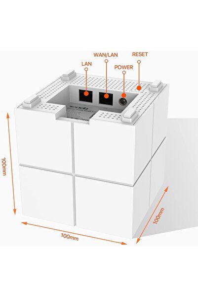 Tenda نظام نوفا ميش واي فاي (MW6) - تغطية كاملة للمنزل تصل إلى 6000 قدم مربع، مع جهاز توجيه واي فاي وموسع نطاق