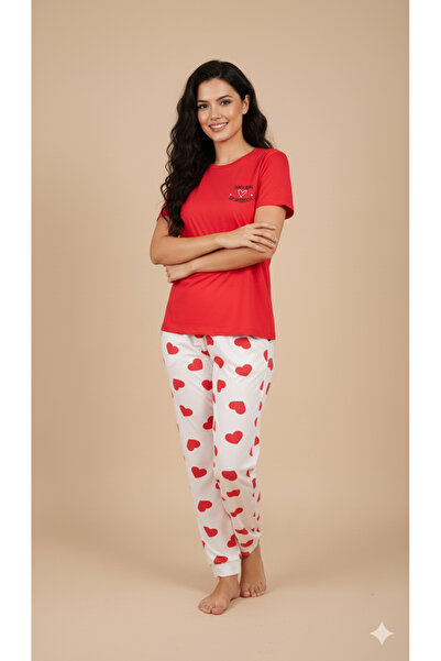 fames KADIN PENYE KISA KOLLU PİJAMA TAKIM