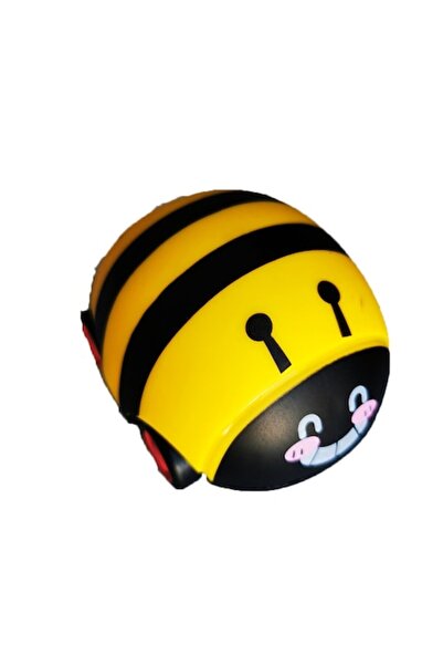 Vision XXI Buburuză de jucărie cu lumini, roți și motor de tragere, 9 cm, galbenă,