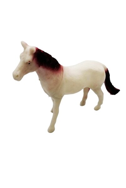 Vision Figurină animal domestic, Cal alb, 14 cm, model realist,