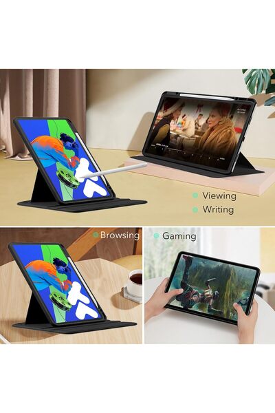 erorex Pu Leather Cover For Xiaomi Redmi Pad 2 Case With Swivel Stand & Pen Slot Position, Shockproof…