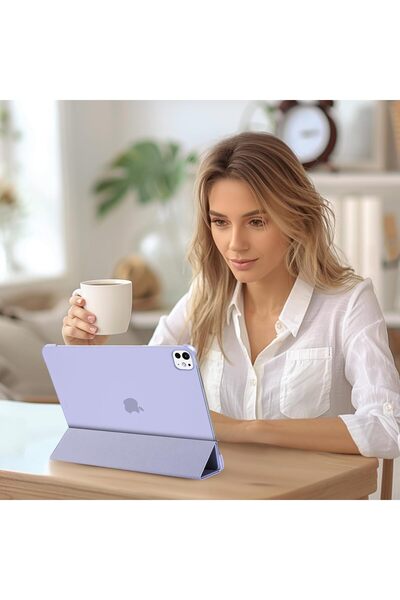 PROCASE iPad Pro 13-inch Case (M5/M4) - Translucent Hard Back, Smart Cover, Auto Wake/Sleep - Lightp