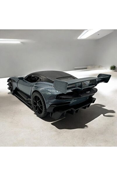 Vision XXI Aston Martin Vulcan 820CP, Metal Model, Grey, Scale 1:32, Lights, Sounds, Pull Back, VisionXXI