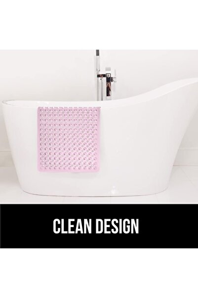 Primo Plus Bath and Shower Safety Mats, Non Slip with Suction Cups for Bathroom Stall and Tub Floor