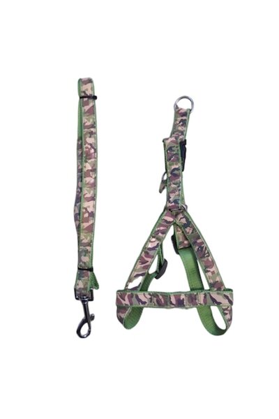 Vision XXI Ham reflectorizant cu lesă, Vision XXI, model de camuflaj verde, r...