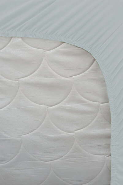 GAMA HOME 100% Cotton Fitted Sheet - 100X200 cm - 30 cm Edge Height - Organic and Comfortable