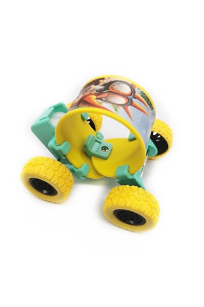 Vision XXI Brățară flexibilă Miniskateboard cu motor de tragere înapoi, galbe...