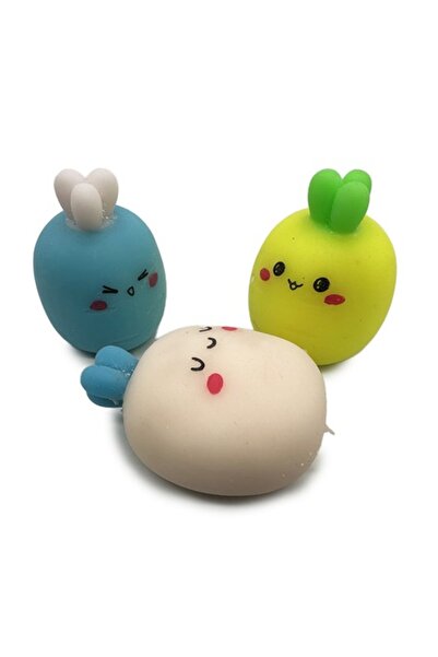 Vision XXI Σετ 3 πολύχρωμα αγαθάκια ανακούφισης από το στρες σε σχήμα λαχανικ...