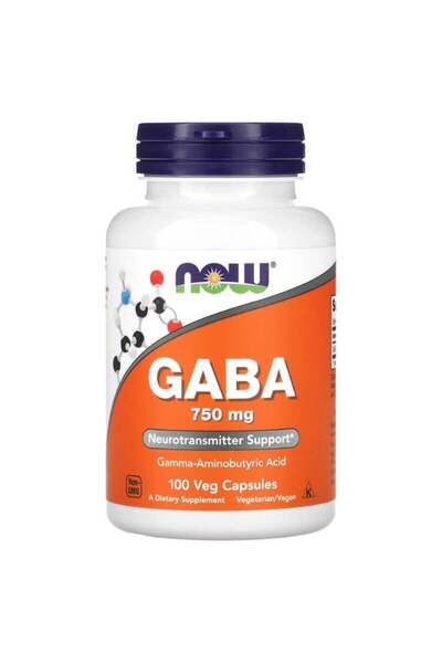 Now Foods جابا 750 ملغ 100 كبسولة نباتية