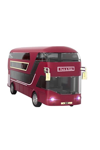Vision XXI London double-decker bus, XL diecast, 1:87 scale, 20cm with lights and sounds, red